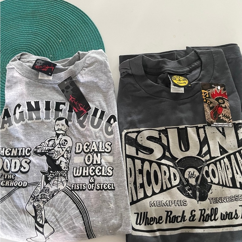Bundle of two Rock Steady Men’s Size Medium Tees. Brand new never worn